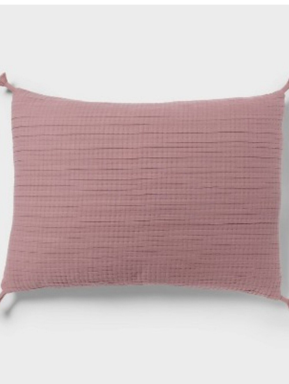 Threshold King Double Cloth Quilt Sham Mauve